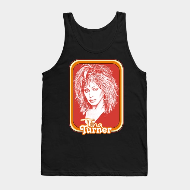 Tina Turner / 80s Style Retro Fan Art Design Tank Top by DankFutura